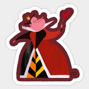 Queen of hearts Sticker